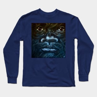 Sasquatch Boy On A Windy Day Long Sleeve T-Shirt